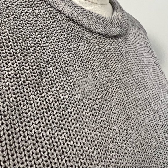 Aritzia Wilfred Palmier Sweater Sleeveless Crew Neck Sweater Tunic Light Gray - Picture 12 of 14